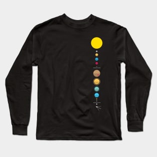 Minimalist Solar System Long Sleeve T-Shirt